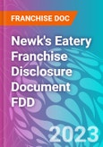 Newk's Eatery Franchise Disclosure Document FDD- Product Image