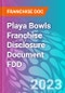 Playa Bowls Franchise Disclosure Document FDD - Product Thumbnail Image