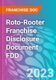 Roto-Rooter Franchise Disclosure Document FDD- Product Image