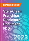 Steri-Clean Franchise Disclosure Document FDD- Product Image