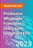 ProSource Wholesale Franchise Disclosure Document FDD- Product Image