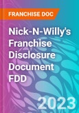 Nick-N-Willy's Franchise Disclosure Document FDD- Product Image