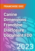 Canine Dimensions Franchise Disclosure Document FDD- Product Image