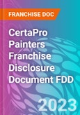 CertaPro Painters Franchise Disclosure Document FDD- Product Image