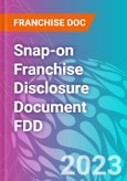 Snap-on Franchise Disclosure Document FDD- Product Image