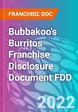 Bubbakoo's Burritos Franchise Disclosure Document FDD- Product Image