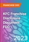 KFC Franchise Disclosure Document FDD - Product Thumbnail Image