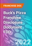 Buck's Pizza Franchise Disclosure Document FDD- Product Image