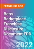 Ben's Barketplace Franchise Disclosure Document FDD- Product Image