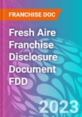 Fresh Aire Franchise Disclosure Document FDD- Product Image