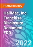 HaliMac, Inc. Franchise Disclosure Document FDD- Product Image