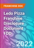 Ledo Pizza Franchise Disclosure Document FDD- Product Image