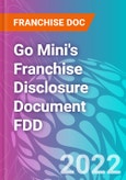 Go Mini's Franchise Disclosure Document FDD- Product Image