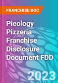 Pieology Pizzeria Franchise Disclosure Document FDD- Product Image