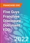 Five Guys Franchise Disclosure Document FDD - Product Thumbnail Image