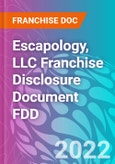 Escapology, LLC Franchise Disclosure Document FDD- Product Image