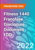 Fitness 1440 Franchise Disclosure Document FDD- Product Image