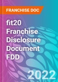 fit20 Franchise Disclosure Document FDD- Product Image