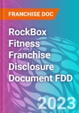 RockBox Fitness Franchise Disclosure Document FDD- Product Image