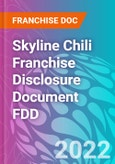 Skyline Chili Franchise Disclosure Document FDD- Product Image