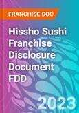 Hissho Sushi Franchise Disclosure Document FDD- Product Image