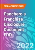 Panchero s Franchise Disclosure Document FDD- Product Image