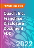 QuadT, Inc. Franchise Disclosure Document FDD- Product Image