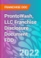 ProntoWash, LLC Franchise Disclosure Document FDD - Product Thumbnail Image