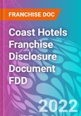 Coast Hotels Franchise Disclosure Document FDD- Product Image