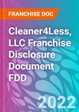 Cleaner4Less, LLC Franchise Disclosure Document FDD- Product Image