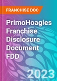 PrimoHoagies Franchise Disclosure Document FDD- Product Image