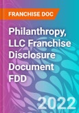 Philanthropy, LLC Franchise Disclosure Document FDD- Product Image