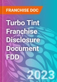 Turbo Tint Franchise Disclosure Document FDD- Product Image