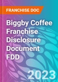 Biggby Coffee Franchise Disclosure Document FDD- Product Image