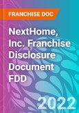 NextHome, Inc. Franchise Disclosure Document FDD- Product Image