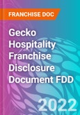 Gecko Hospitality Franchise Disclosure Document FDD- Product Image