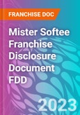 Mister Softee Franchise Disclosure Document FDD- Product Image