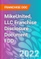 MikeUnited, LLC Franchise Disclosure Document FDD - Product Thumbnail Image