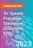 Sir Speedy Franchise Disclosure Document FDD- Product Image