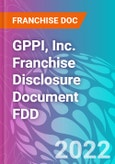 GPPI, Inc. Franchise Disclosure Document FDD- Product Image