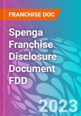 Spenga Franchise Disclosure Document FDD- Product Image