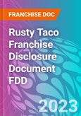 Rusty Taco Franchise Disclosure Document FDD- Product Image