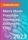 Merry Maids Franchise Disclosure Document FDD- Product Image