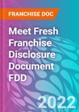 Meet Fresh Franchise Disclosure Document FDD- Product Image