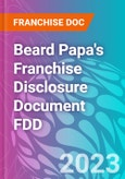 Beard Papa's Franchise Disclosure Document FDD- Product Image