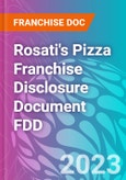 Rosati's Pizza Franchise Disclosure Document FDD- Product Image