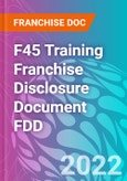 F45 Training Franchise Disclosure Document FDD- Product Image