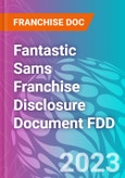 Fantastic Sams Franchise Disclosure Document FDD- Product Image