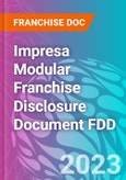 Impresa Modular Franchise Disclosure Document FDD- Product Image