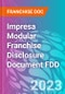 Impresa Modular Franchise Disclosure Document FDD - Product Thumbnail Image